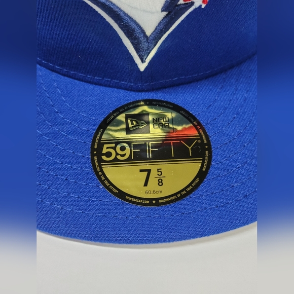 Toronto Blue Jays TOR MLB Authentic New Era 59FIFTY Fitted Cap 5950 Hat Sz 7 1/4 - Picture 2 of 8